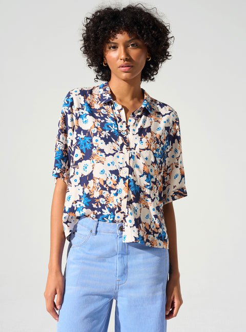 Straight printed shirt