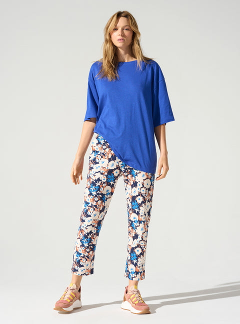 Straight printed pants