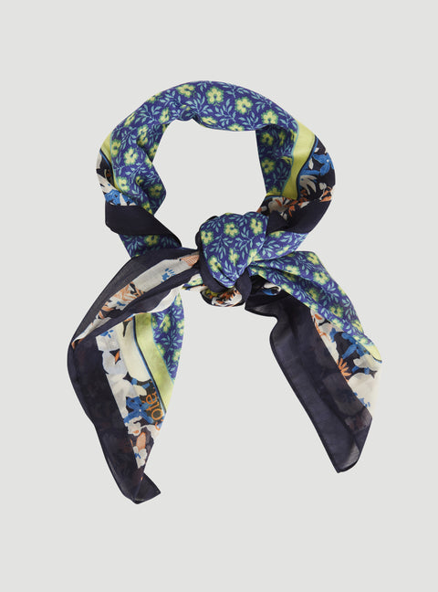 Scarf - Blue printed