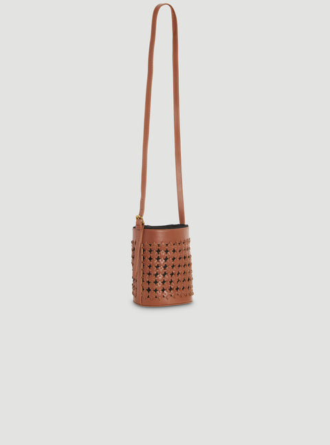 Smooth braided leather bag